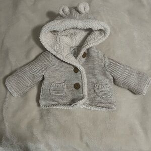 Carter's White and Gray Baby Jacket